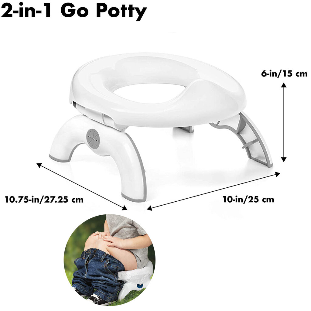 OXO Tot 2-in-1 Go Potty matkustamiseen - laivastonsininen hinta ja tiedot | Kylpyhuoneen sisustus | hobbyhall.fi