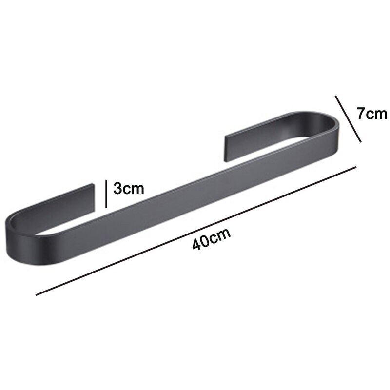 Pyyhehylly Pyyhehylly Kylpypyyhehylly ilman porausta 40/50 cm kylpyyn, kylpyhuoneeseen, keittiöön Helppo asentaa (ilman pyyhkeitä) hinta ja tiedot | Kylpyhuoneen sisustus | hobbyhall.fi