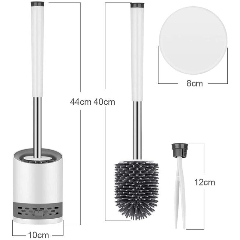 WC-harja- ja pidikesarja, wc-harja seinään kiinnitettävä wc-kulhon puhdistusharjasetti kylpyhuoneen järjestämiseen, pehmoharjainen wc-harja hinta ja tiedot | Kylpyhuoneen sisustus | hobbyhall.fi