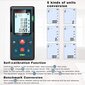 Digitaalinen laseretäisyysmittari, LM50 50 metrin digitaalinen lasermittari, pituus/pinta-ala/tilavuus/Pythagoran lause LCD-taustavalolla, IP54 (50 m) hinta ja tiedot | Digitaaliset valokuvakehykset | hobbyhall.fi