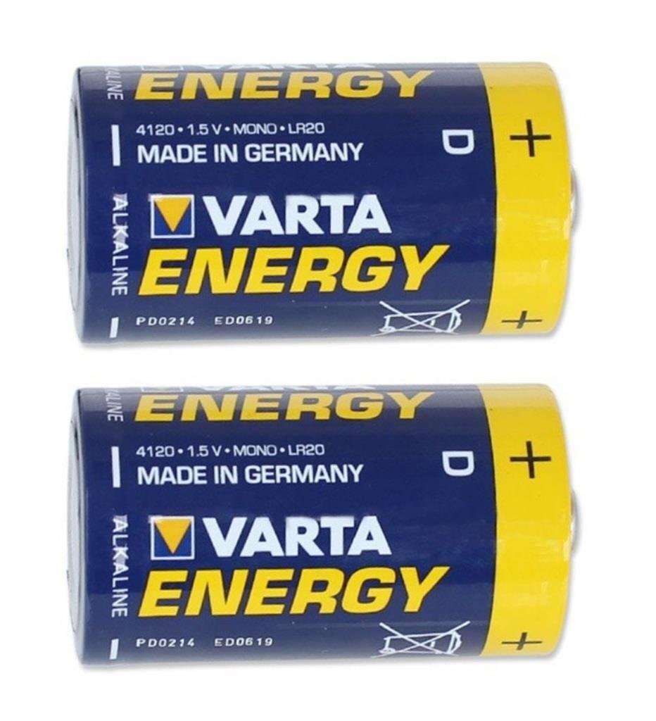 Varta alkaliparisto lr20 energy, 2 kpl hinta ja tiedot | Paristot | hobbyhall.fi