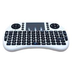 CQBB Mini 2,4 GHz:n kannettava langaton kannettava mininäppäimistö, jossa Touchpad Mouse-i8 -taustavalo (litiumparisto) valkoinen hinta ja tiedot | Näppäimistöt | hobbyhall.fi