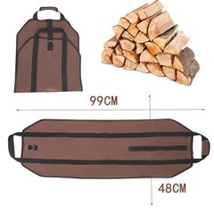 Brennholz Log Tragetasche Aufbewahrung Kaminholz Aufbewahrungstasche mit Griffen (Schwarz) hinta ja tiedot | Puutarhatyökalut | hobbyhall.fi