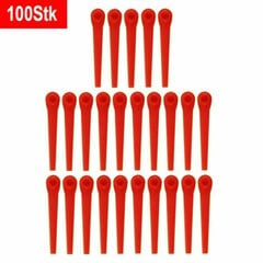 100x muoviterät vaihtoterät Gardena ruohotrimmeriin Easycut Li-18/23r (100 kpl) Xinda hinta ja tiedot | Puutarhatyökalut | hobbyhall.fi