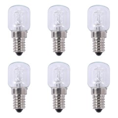 6x E14 korkean lämpötilan polttimo 500 astetta 25w halogeenikuplauunin polttimo E14 250v 25w kvartsipolttimo hinta ja tiedot | Puutarhatyökalut | hobbyhall.fi