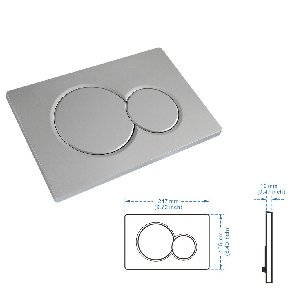 Geberit Sigma01 - SIgma01 laukaisulevy, harmaa115.770.JQ.5 hinta ja tiedot | WC-istuimen lisätarvikkeet | hobbyhall.fi