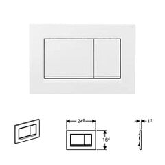 Geberit Sigma30 - Sigma30 ohjauslevy, valkoinen/kromi 115.883.KJ.1 hinta ja tiedot | WC-istuimen lisätarvikkeet | hobbyhall.fi