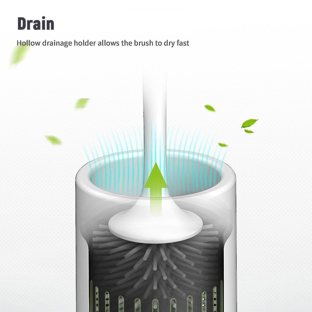 Ecoco wc-harja ja pidikesarja wc-kulhoharja Kylpyhuoneen ontto viemäripidike WC-istuin Pehmeä puhdistusharjasarja Caddylla hinta ja tiedot | WC-istuimen lisätarvikkeet | hobbyhall.fi