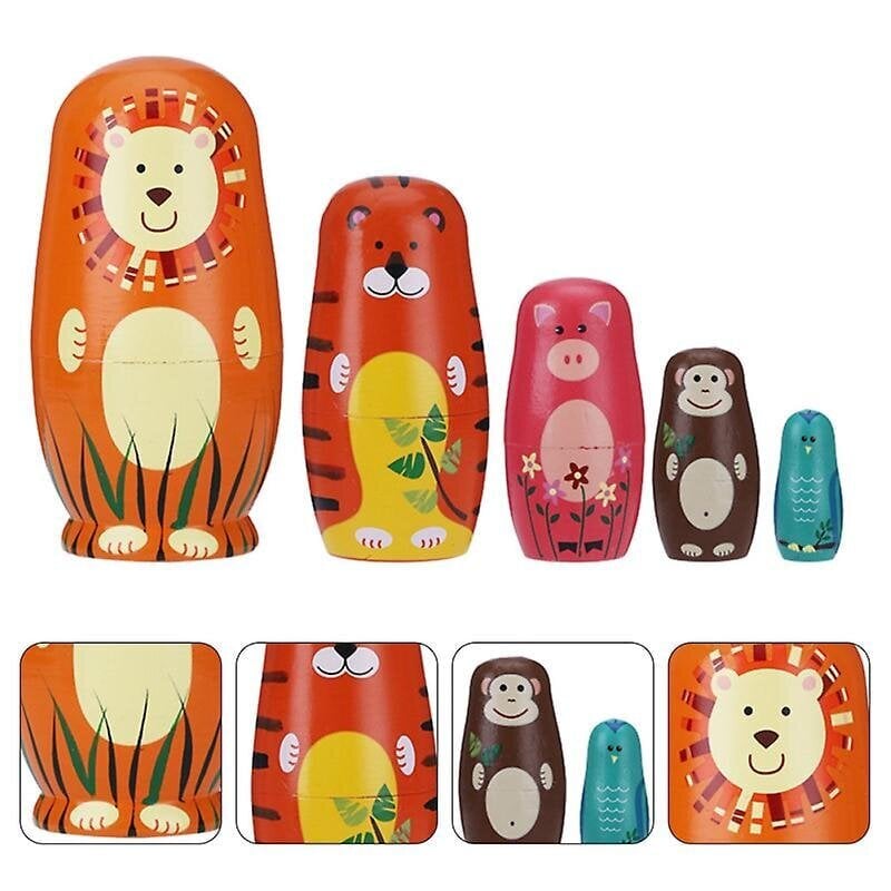 Uusi 5kpl puinen Matryoshka hinta ja tiedot | Lisävarusteet veneisiin ja kajakkeihin | hobbyhall.fi