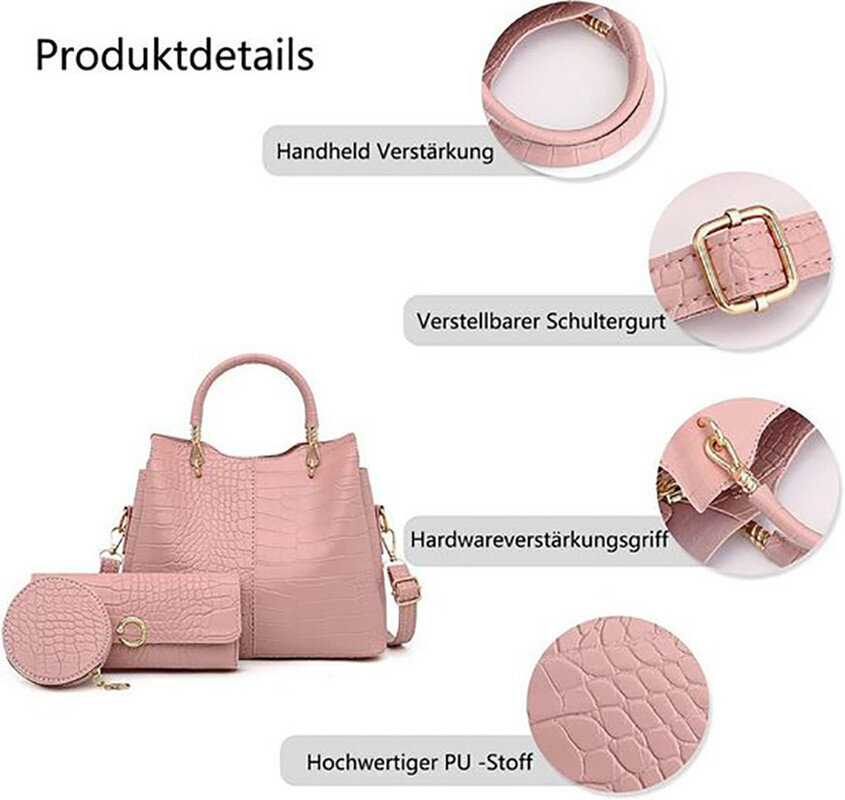 Käsilaukut Kangaskassit Naisten setti Ostoskassi Olkalaukku Naisten Crossbody Bag hinta ja tiedot | Tietokonelaukut | hobbyhall.fi