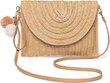 Straw Crossbody Laukku, Straw Clutch Naisten Olkalaukku Naisten Clutch Crossbody Laukku Käsintehty kesä hinta ja tiedot | Tietokonelaukut | hobbyhall.fi