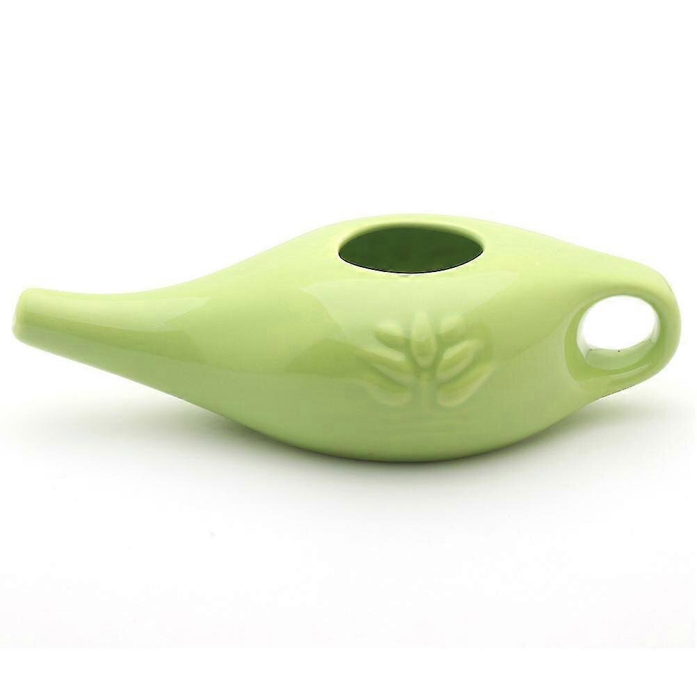 Keraaminen Neti Pot Sinusille, 250 ml Käsintehty Yoga Neti Pot Nenäkastelulaite Green hinta ja tiedot | Lasit, mukit ja kannut | hobbyhall.fi