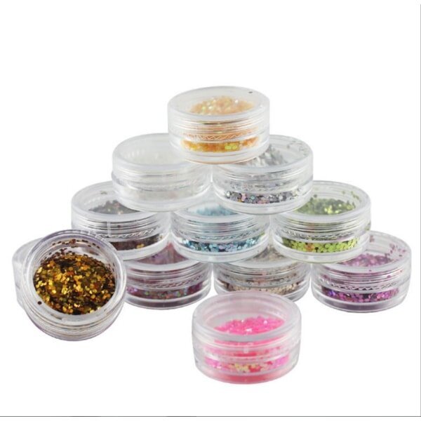 Vartalokimalle, Kasvojen glitter, Festivaalin glitter, Hiusten glitter, Kynsien glitter, Nail Art Kit, Kosmeettinen glitter 12 tuotetta hinta ja tiedot | Kauneudenhoitotarvikkeet | hobbyhall.fi