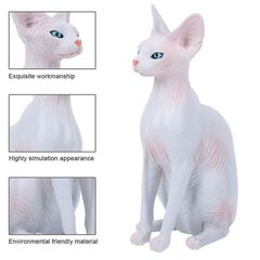 High Simulation Sphynx Headset Kissafiguuri, Simulaatio Eläinmalli Lelu Kodinkoristeet Pöytäkoristeet Lasten Lelut(s.) hinta ja tiedot | Kauneudenhoitotarvikkeet | hobbyhall.fi