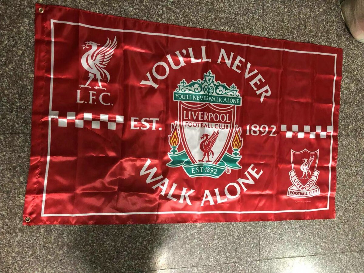 Liverpool Flag Banner 3X4,7 Feet Englannin Premier Football Soccer -lippuhuivi hinta ja tiedot | Liput | hobbyhall.fi