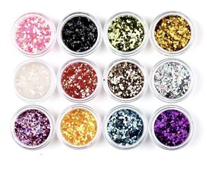 12-värinen kynsilakka glitter hinta ja tiedot | Manikyyri- ja pedikyyritarvikkeet | hobbyhall.fi