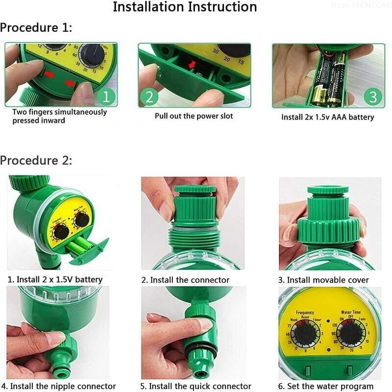 Kasteluajastin, ulkokasteluohjain, elektroninen automaattinen kasteluletkun ajastin, useita ohjelmia puutarhaan, kasvihuoneeseen, vihanneskasveihin, nurmikkoon hinta ja tiedot | Puutarhaletkut, kastelukannut ja muut kastelutarvikkeet | hobbyhall.fi