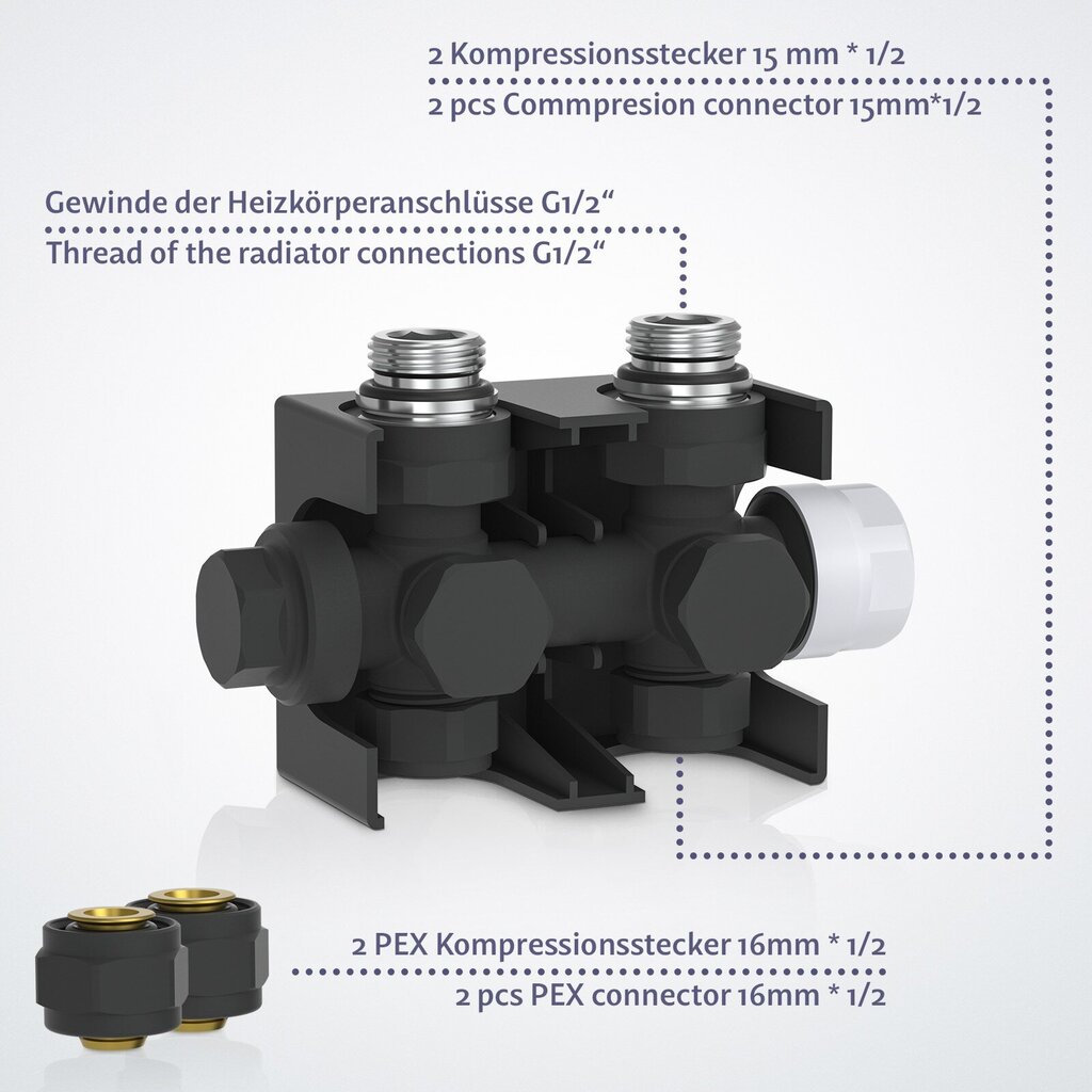 Radiatori - pystysuora, litteä, 1600x300x52 mm, termostaattiventtiilillä, keskiliitännällä, valkoinen - kylpyhuoneen radiatori, pyyheteline, ''HB''. hinta ja tiedot | Patterit ja konvektorit | hobbyhall.fi