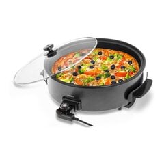 Tefloninen pizzapannu 40 cm, 1400W Bredeco, musta hinta ja tiedot | Lämmittimet | hobbyhall.fi