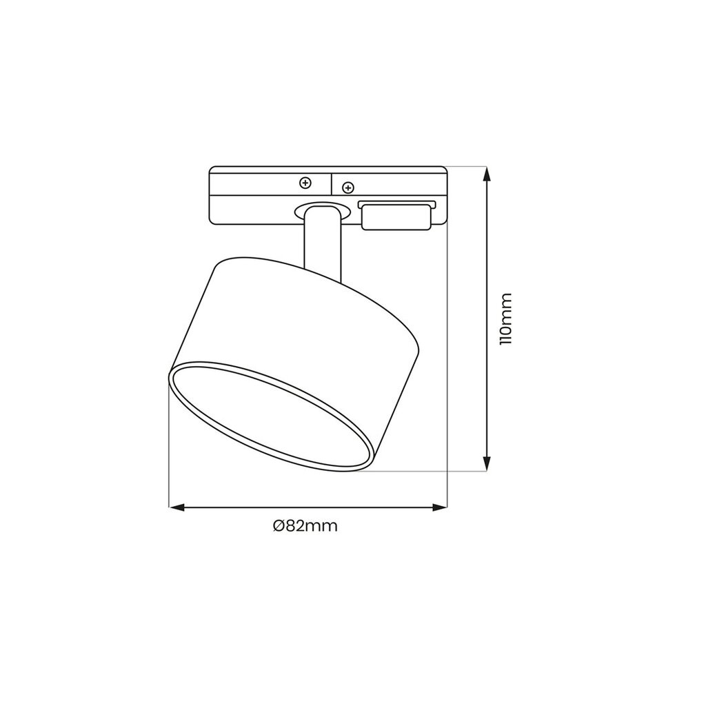 Kattovalaisin Cyklop Track, valkoinen hinta ja tiedot | Seinävalaisimet | hobbyhall.fi