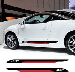 2kpl autonoven sivuhameen raidat Tarrat Peugeot Rcz -autoon tee itse Vinyylikalvotarrat Autot Tyylisäätötarvikkeet hinta ja tiedot | Miesten hatut, huivit ja käsineet | hobbyhall.fi