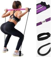 Body Trainer Fitness Device Long Resistance Band Bar Fitness Pilates Bar Fitness Bands bodybuilding workout, violetti, 91cm hinta ja tiedot | Treenivälineet | hobbyhall.fi