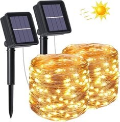 Solar Fairy Lights Vedenpitävä Led Outdoor Vedenpitävä Ip64 String Lights 8 erilaista tilaa hinta ja tiedot | Treenivälineet | hobbyhall.fi