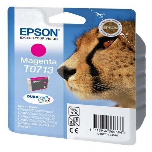 Epson T0713 Ink Cartridge, Magenta hinta ja tiedot | Mustekasetit | hobbyhall.fi