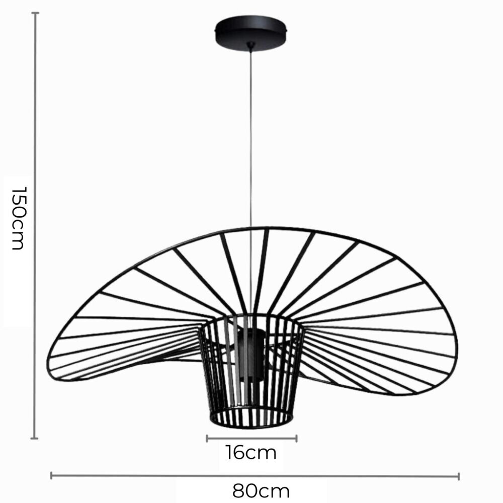 Säädettävä korkeus riippuvalaisin, 80 cm, musta hinta ja tiedot | Kattovalaisimet | hobbyhall.fi