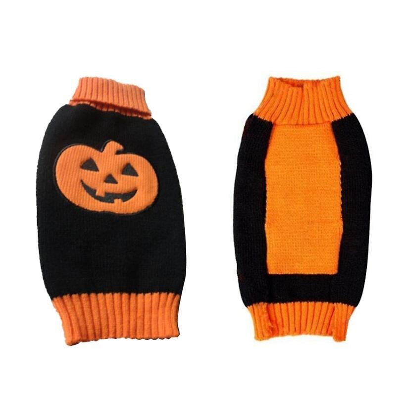 1kpl Neulottu Turtleneck koiran villapaita Halloween-koristeisiin hinta ja tiedot | Ruokakupit ja ruokintatarvikkeet | hobbyhall.fi