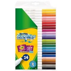 Crayola Set 24 pestävä Super Line Markkereita hinta ja tiedot | Crayola Lapset | hobbyhall.fi