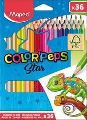 Värikynät ColorPeps, 36 väriä hinta ja tiedot | Maped Koulutarvikkeet | hobbyhall.fi