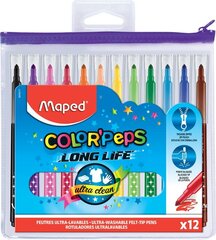ColorPeps Long Life huopakynät, 12 väriä hinta ja tiedot | Taide- ja askartelutarvikkeet | hobbyhall.fi
