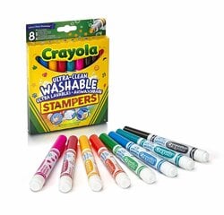 CRAYOLA Leimasinkynät, 8 Kpl hinta ja tiedot | Taide- ja askartelutarvikkeet | hobbyhall.fi