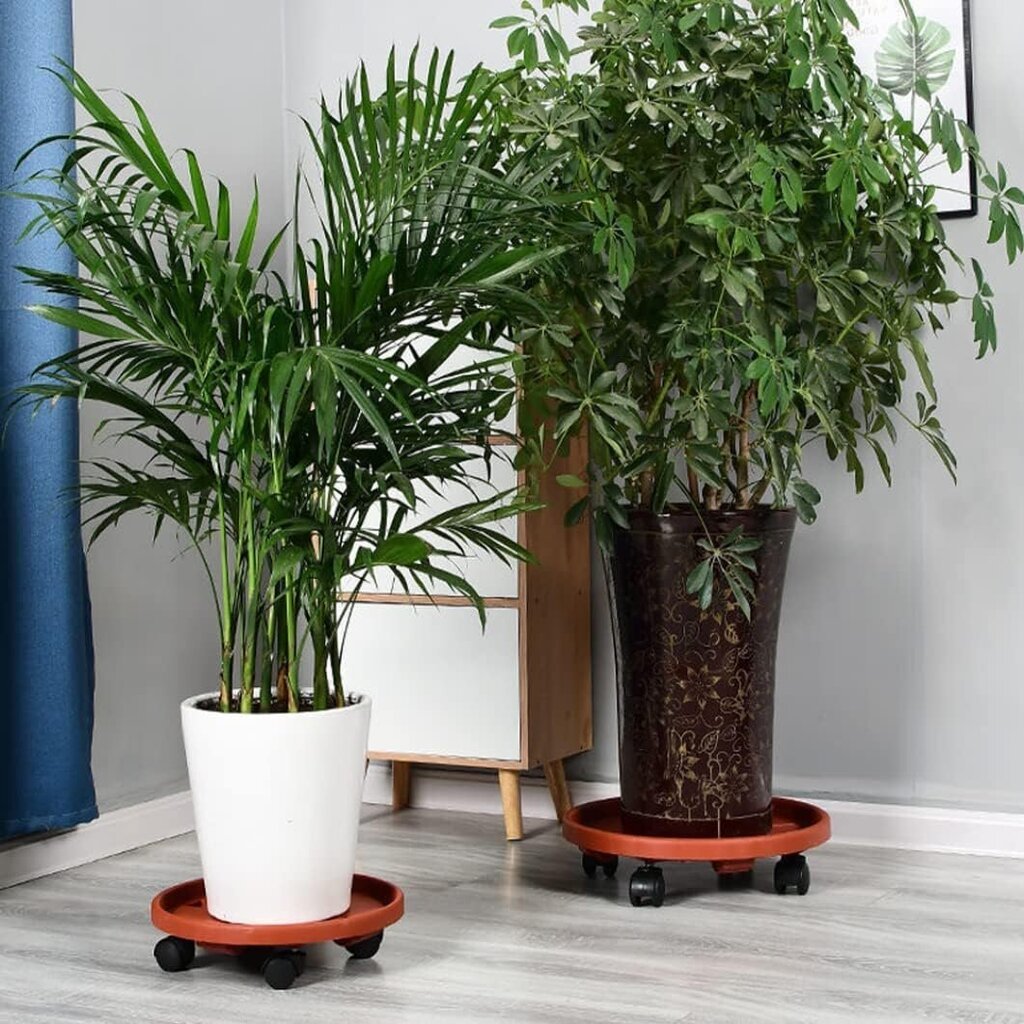 1 Pack Plant Caddy, Kasvien lava raskailla pyörillä, pyöreä ruukkukasviteline, kärryrullat, rullat hinta ja tiedot | Aluslautaset ja lisätarvikkeet | hobbyhall.fi