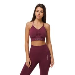 Carpatree Naisten / naisten Allure Satin Seamless Sports Bra - urheilurintaliivit, Burgundi/Plum UTCC138_burgundyplum hinta ja tiedot | Rintaliivit | hobbyhall.fi