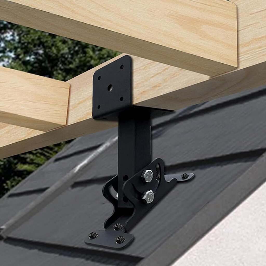 Patio Roof Riser Brackets, Pergola Roof Riser Kiinnikkeet | Satulan muotoiset puiset kattopalkkikannattimet, säädettävät ruosteenestopalkkikannattimet hinta ja tiedot | TV-antennit | hobbyhall.fi