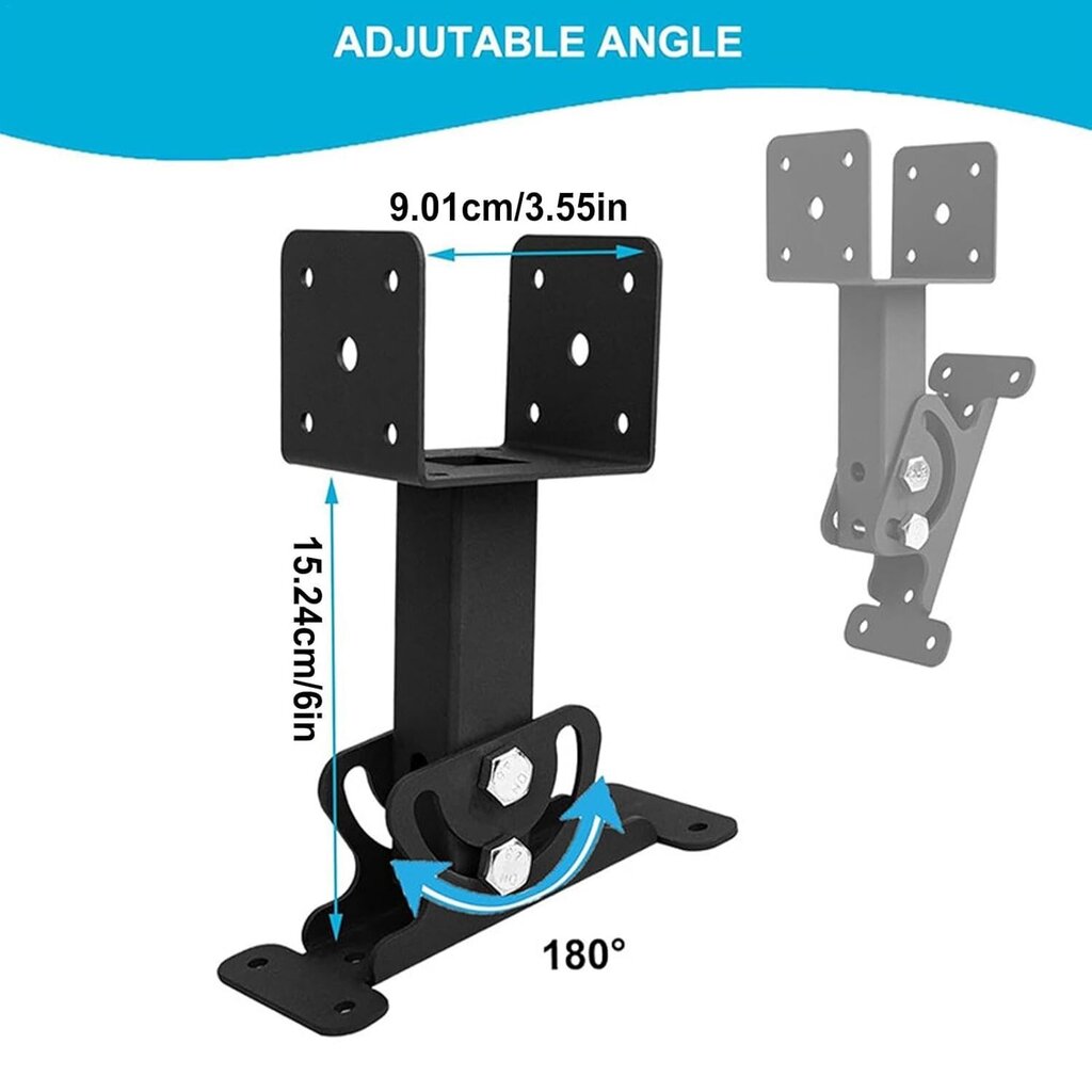 Patio Roof Riser Brackets, Pergola Roof Riser Kiinnikkeet | Satulan muotoiset puiset kattopalkkikannattimet, säädettävät ruosteenestopalkkikannattimet hinta ja tiedot | TV-antennit | hobbyhall.fi