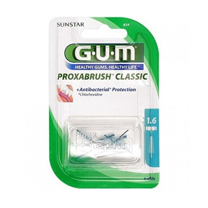 GUM Proxabrush kartiopäät harjatäyte, 4 kpl hinta ja tiedot | Suuhygienia | hobbyhall.fi