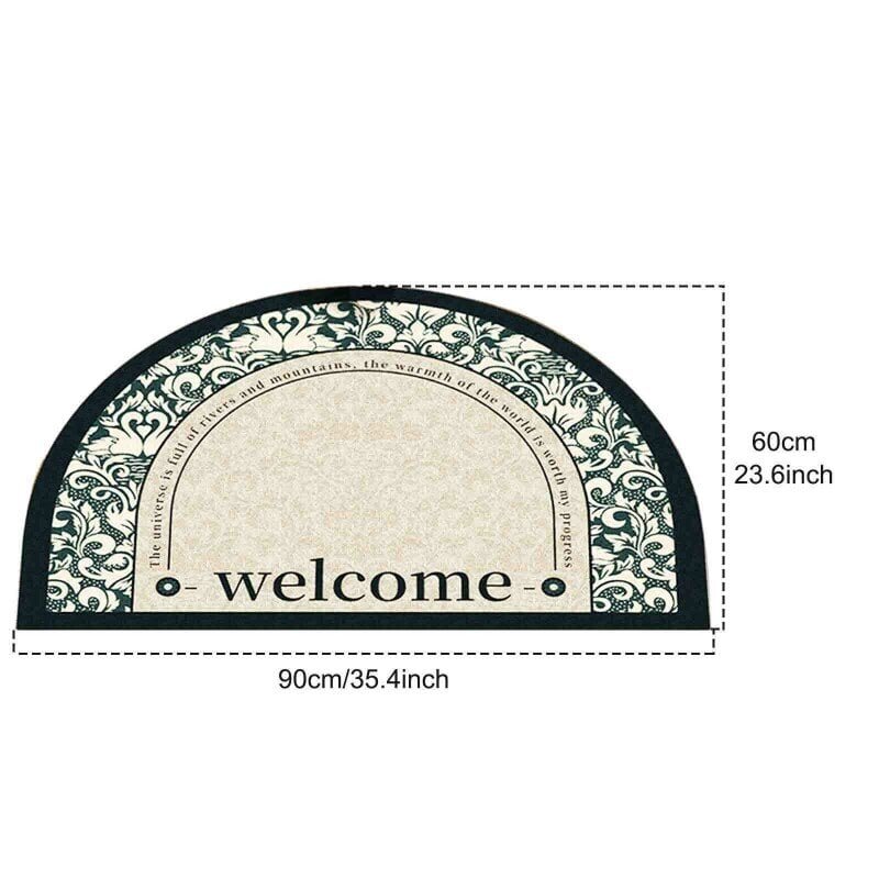 Vintage-tyylinen matto tekstillä Welcome, 60x90 cm hinta ja tiedot | Ovimatot | hobbyhall.fi