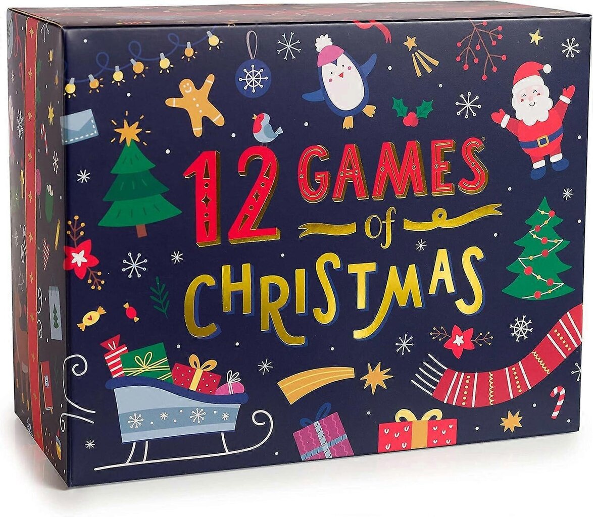 12 Games of Christmas - 12 hilpeää joulupeliä [Family Party Games Pack for Kids, Teens & Adults] - Joululahja hinta ja tiedot | Joulukuusen koristeet | hobbyhall.fi