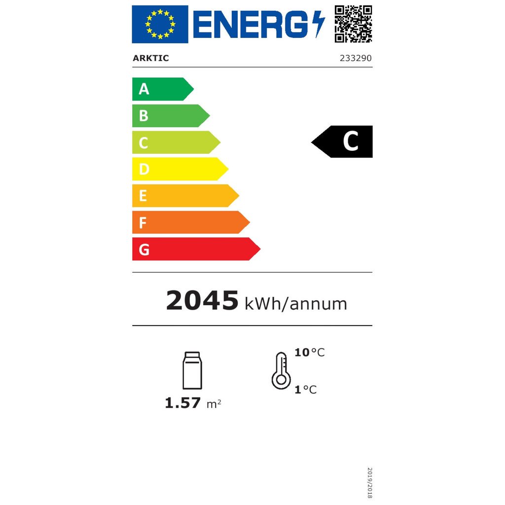 Jääkaappivitriini pyörillä, 5 hyllyä, 280L, musta hinta ja tiedot | Pakastimet | hobbyhall.fi