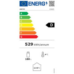 Kaksiosainen baarijääkaappi juomille, 4 hyllyä, 180 l - Hendi hinta ja tiedot | Pakastimet | hobbyhall.fi