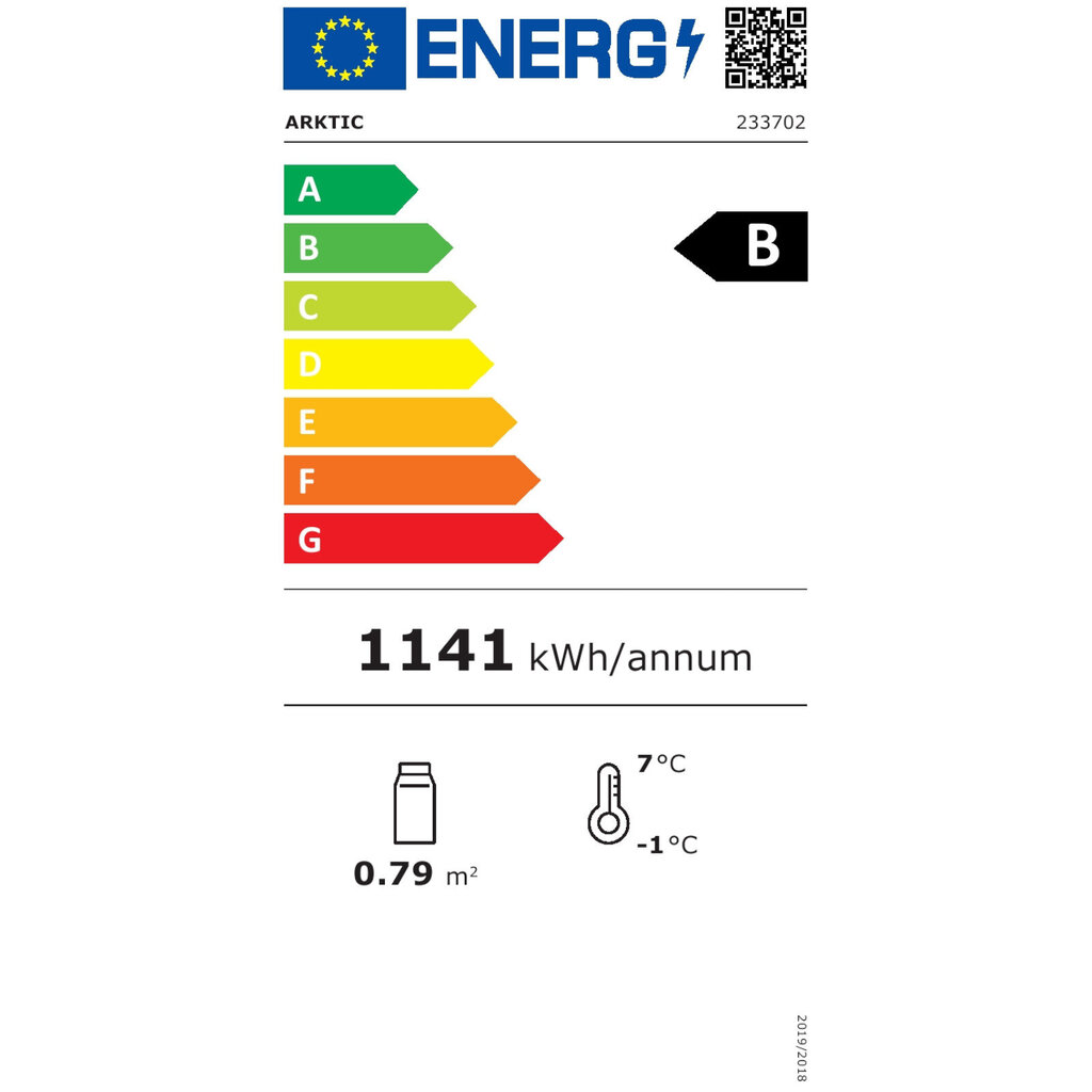 Säädettävä jäähdytysvitriini Arktic Hendi 120L, 2 hyllyä hinta ja tiedot | Pakastimet | hobbyhall.fi