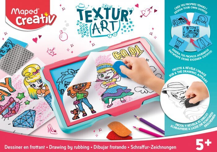 Piirustuslauta Maped Creativ Textur Art Fashion hinta ja tiedot | Taide- ja askartelutarvikkeet | hobbyhall.fi