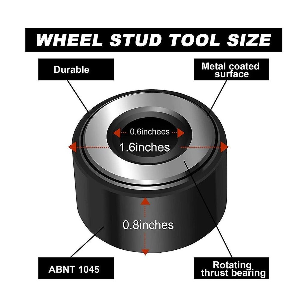 22800 Nastan asennustyökalu, renkaan nastatyökalu, nastat kaikille autojen pyörille ja kevyille kuorma-autoille hinta ja tiedot | Korvakorut | hobbyhall.fi