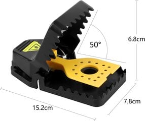 Uudelleenkäytettävä muovinen rotan hiiren swatter, turvallinen hiiriloukku, herkkä, tehokas, helppokäyttöinen, sisäkeittiön kotipuutarhaan (6 kpl pakkaus) hinta ja tiedot | Pieneläinten häkit ja tarvikkeet | hobbyhall.fi