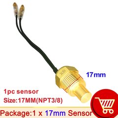 (17 MM) kilpa-automittarin öljyn lämpötila-anturi, veden lämpötila-anturin kierrepään pistoke 12 V/24 V:n auton kuorma-autolle digitaaliselle 10 mm 14 mm 17 mm 21 mm hinta ja tiedot | Lisätarvikkeet autoiluun | hobbyhall.fi