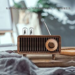 AM FM Classic Retro Radio Bluetooth-kaiuttimella, Vintage Wood Pöytäradio diskantin säätimellä keittiöön Olohuoneeseen kiertosäätimellä hinta ja tiedot | Mikrokontrollerit | hobbyhall.fi