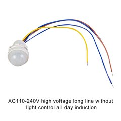 (E)DC12-24V LED PIR-anturitunnistin Smart Switch 220V110V Infrapuna Ihmiskehon liike Aika Viivetila Valaistus Induktio Automaattinen hinta ja tiedot | Lisätarvikkeet autoiluun | hobbyhall.fi